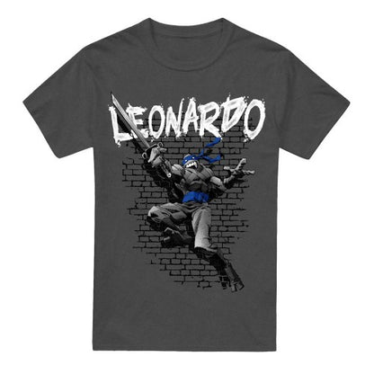 Front - Teenage Mutant Ninja Turtles Unisex Adult Leonardo T-Shirt