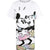 Front - Disney Womens/Ladies Mickey & Minnie Mouse Gradient Pyjama Top