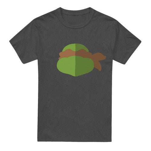 Front - Teenage Mutant Ninja Turtles Unisex Adult Michelangelo Face T-Shirt