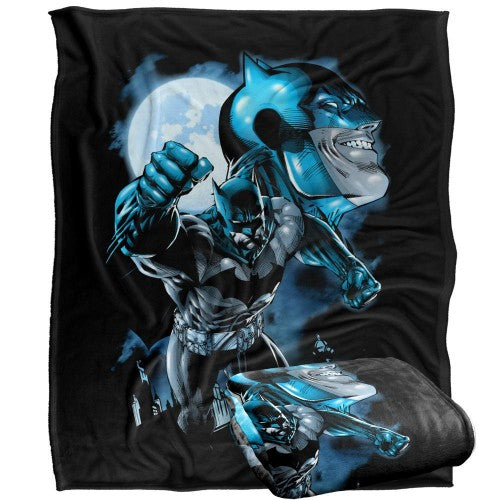 Front - Batman Action Pose Blanket