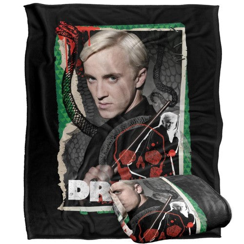 Front - Harry Potter Pose Draco Malfoy Blanket