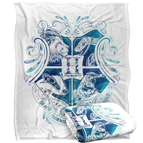 Front - Harry Potter Hogwarts Abstract Blanket