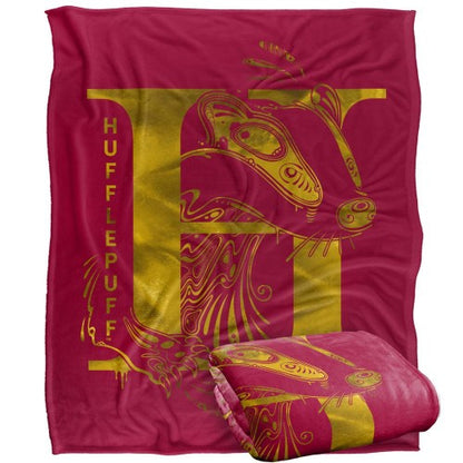Front - Harry Potter Hufflepuff Abstract Blanket