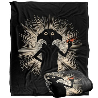Front - Harry Potter Silhouette Dobby Blanket