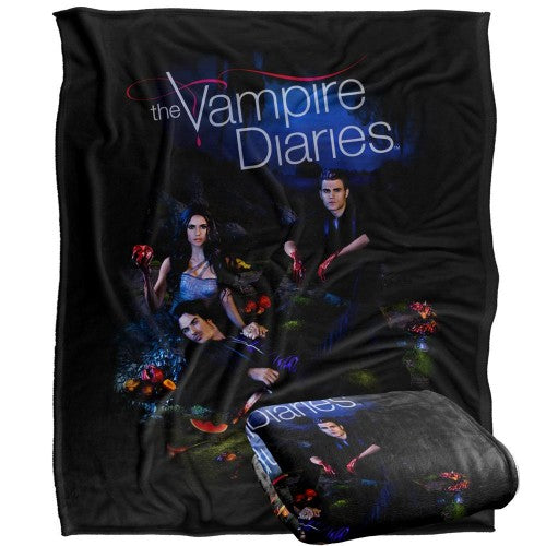 Front - Vampire Diaries Group Shot Blanket