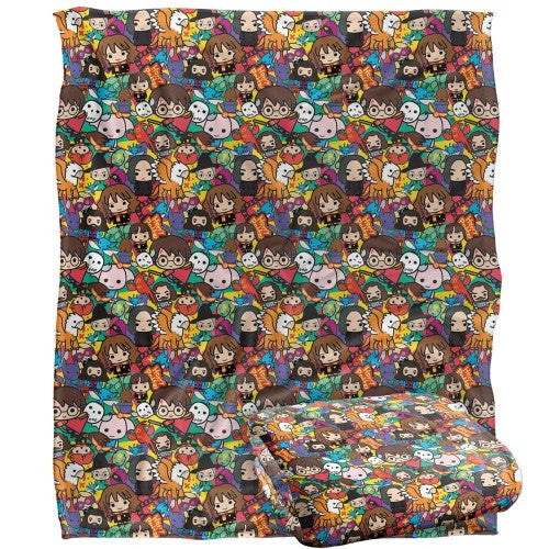 Front - Harry Potter Chibi Group Blanket