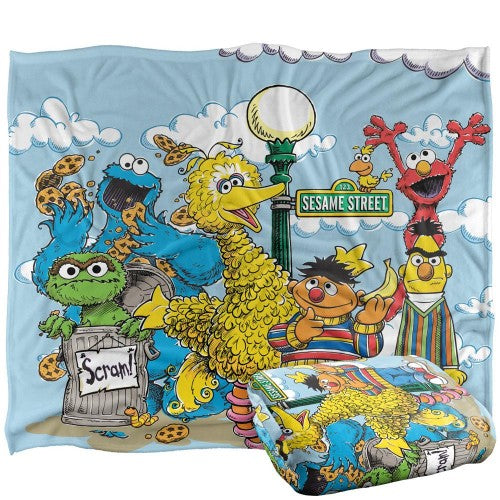 Front - Sesame Street Retro Blanket
