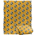 Front - Harry Potter Hufflepuff Repeat Print Blanket