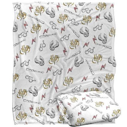 Front - Harry Potter All-Over Print Blanket