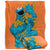 Front - Sesame Street Painted Cookie Monster Blanket