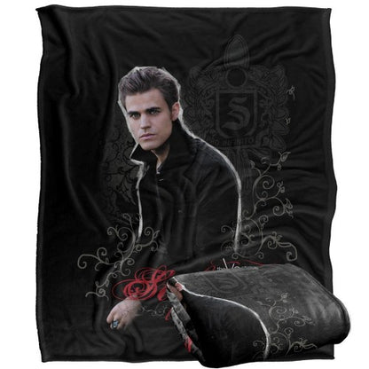 Front - Vampire Diaries Portrait Stefan Blanket