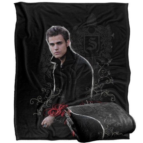 Front - Vampire Diaries Portrait Stefan Blanket