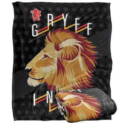 Front - Harry Potter Gryffindor Lion Blanket