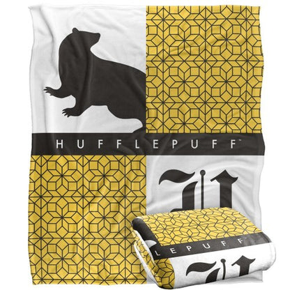 Front - Harry Potter Hufflepuff Squares Blanket