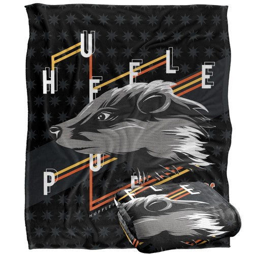 Front - Harry Potter Hufflepuff Badger Blanket