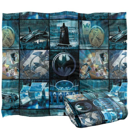 Front - Batman Batcave Montage Blanket