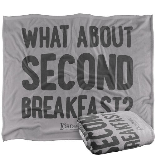 Front - Lord Of The Rings Second Breakfast Quote Blanket