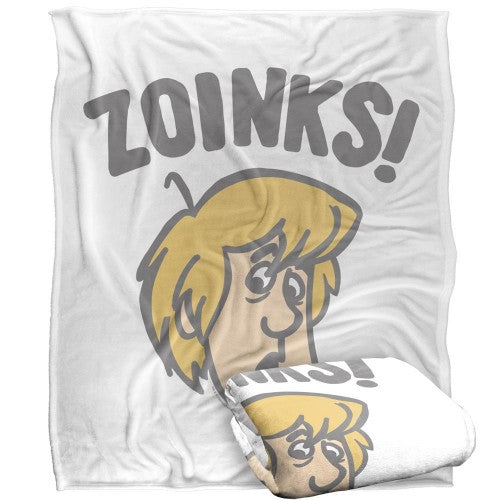 Front - Scooby Doo Zoinks Shaggy Blanket