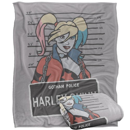 Front - Batman Line Up Harley Quinn Blanket