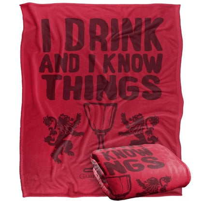 Front - Game Of Thrones I Drink And I Know Thinga Blanket