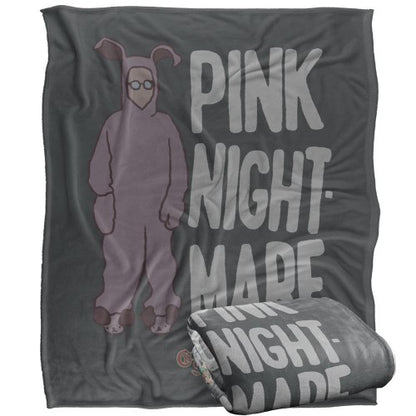 Front - A Christmas Story Pink Nightmare Blanket