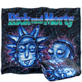 Front - Rick And Morty Chrome Blanket