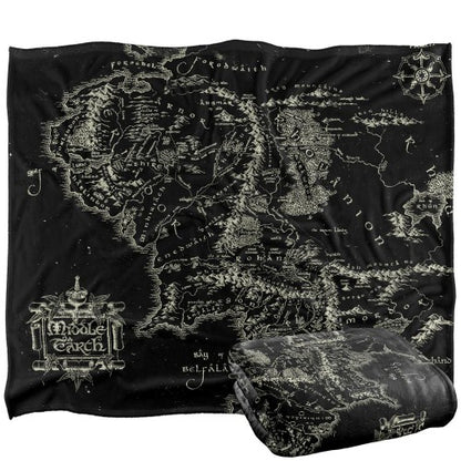 Front - Lord Of The Rings World Map Blanket