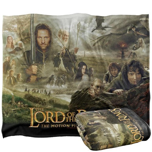 Front - Lord Of The Rings Movie Poster Blanket