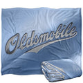 Front - Oldsmobile Chrome Logo Blanket