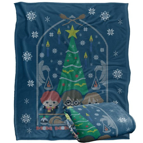 Front - Harry Potter Chibi Christmas Blanket