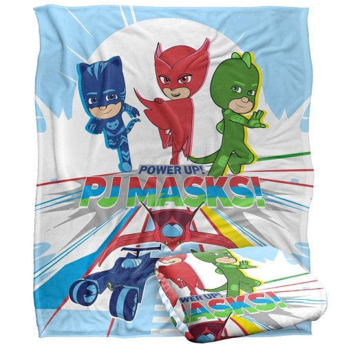 Front - PJ Masks Power Up! Group Shot Blanket