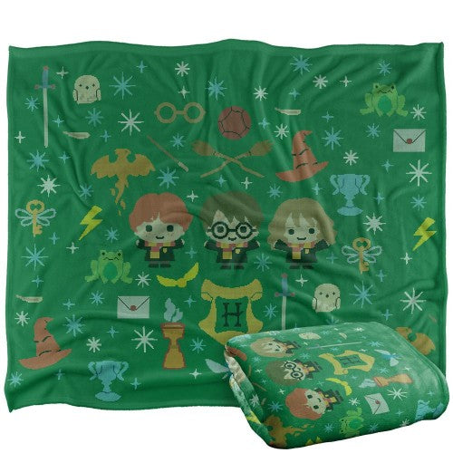 Front - Harry Potter Chibi Icons Blanket