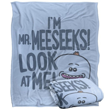 Front - Rick And Morty Look At Me Mr Meeseeks Blanket