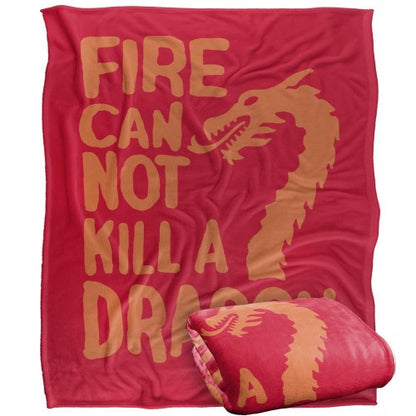 Front - Game Of Thrones Fire Cannot Kill A Dragon Blanket