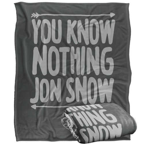 Front - Game Of Thrones You Know Nothing Blanket