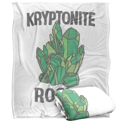 Front - Superman Kryptonite Rocks Blanket
