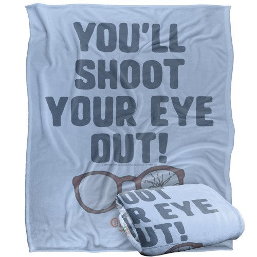 Front - A Christmas Story Shoot Your Eye Out Blanket