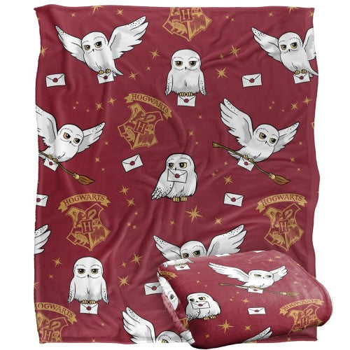Front - Harry Potter Letter Hedwig Blanket