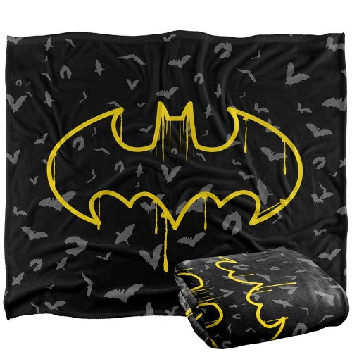 Front - Batman Graffiti Blanket