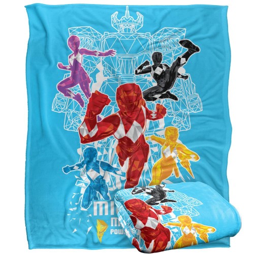 Front - Power Rangers Polygon Blanket