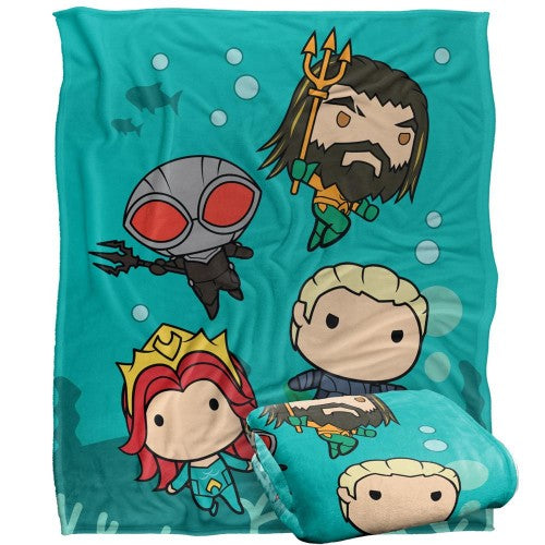Front - Aquaman Chibi Blanket
