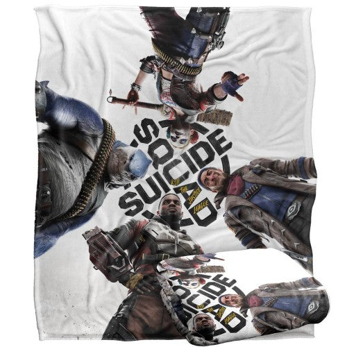 Front - Suicide Squad Kill The Justice League Group Shot Blanket