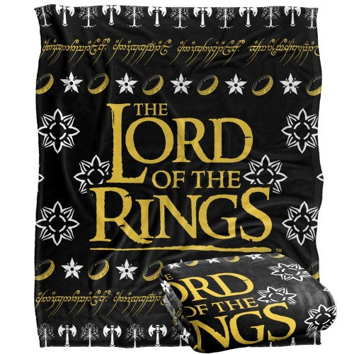 Front - Lord Of The Rings Snowflake Blanket