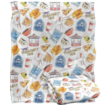 Front - Gilmore Girls Icons Blanket