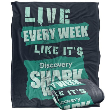 Front - Shark Week Live Every Week Blanket