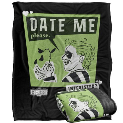 Front - Beetlejuice Three Words Blanket