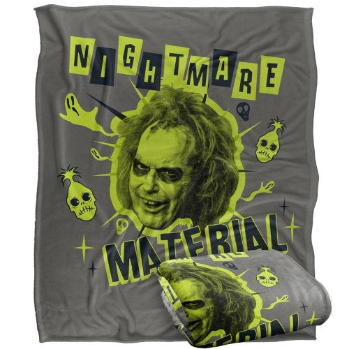 Front - Beetlejuice Nightmare Material Blanket