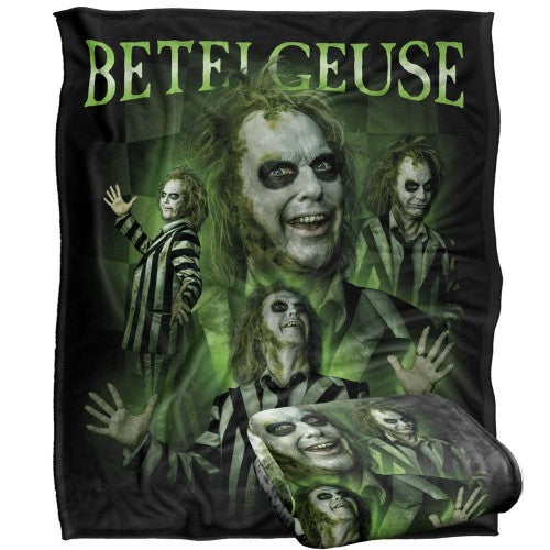 Front - Beetlejuice Poses Blanket