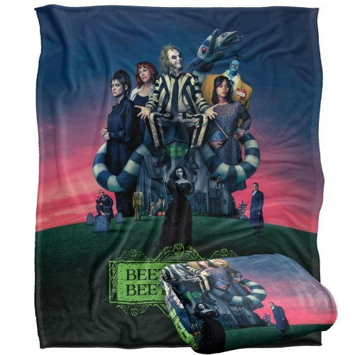 Front - Beetlejuice Beetlejuice Movie Poster Blanket