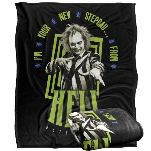 Front - Beetlejuice Stepdad From Hell Blanket